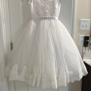 Charming Ivory Lace Kids Dress